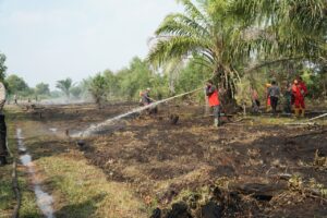 Dukung pemadaman karhutla di Dumai, Pertamina pinjamkan selang pompa dan gedung akomodasi