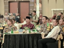 Dipimpin Kapolda Riau, Bupati Afrizal hadiri Rapim TNI Polri