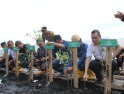 Peduli lingkungan, Apical Dumai tanam 2.000 Mangrove di Pantai Taisan Purnama