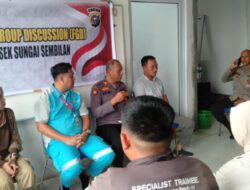 Polsek Sungai 9 Dumai sosialisasi kamtibmas jelang Pilkada di PT EUP