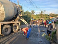 Apical Dumai fasilitasi perbaikan Jembatan dan Jalan di Kelurahan Lubuk Gaung