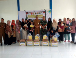 Turunkan stunting, Satgas TMMD Kodim Dumai berbagi bansos