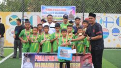 SDN 020 Jaya Mukti Juarai Turnamen Futsal LPMK dan Forum RT Bukit Batrem