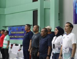 Pelindo Dumai turut sukseskan Turnamen Badminton HUT ke 80 TNI AL
