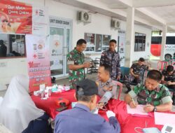 Peringati HUT Humas Polri ke 74, Donor darah Polres Dumai sumbang 17 kantong