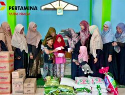 Tebar Keberkahan Ramadan, Kilang Pertamina Dumai salurkan paket sembako ke pondok pesantren dan panti asuhan