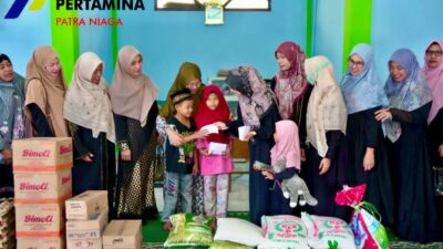 Tebar Keberkahan Ramadan, Kilang Pertamina Dumai salurkan paket sembako ke pondok pesantren dan panti asuhan