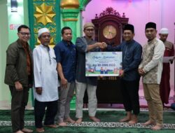 Pertamina Dumai serahkan bantuan rumah ibadah saat Safari Ramadan 2026 di Jaya Mukti dan Bukit Datuk