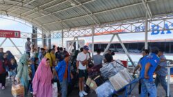 Penumpang angkutan lebaran naik turun di Pelabuhan Dumai melonjak, Pelindo siapkan pelayanan optimal