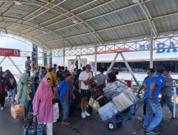 Penumpang angkutan lebaran naik turun di Pelabuhan Dumai melonjak, Pelindo siapkan pelayanan optimal