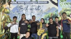 Ramai ramai warga antre berswafoto di spot unik Pos Terpadu Polres Dumai