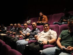 Danlanal Dumai nobar peluncuran Film The Hostages Hero produksi Mabesal di Citimall Bioskop XXI