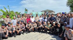 Polres Dumai awali renovasi Jembatan Merah Putih di Kelurahan Bumi Ayu dengan doa bersama
