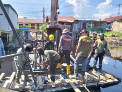 Pembangunan empat Jembatan Merah Putih terus dikebut Polres Dumai