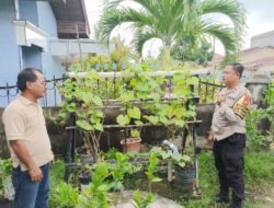 Perkuat ketahanan pangan, Polsek Dumai Kota dampingi dua pekarangan bergizi warga