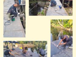 Dua Jembatan Merah Putih Polri rampung 100 persen di Kecamatan Sungai Sembilan Dumai