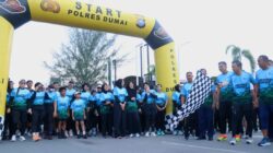 Ratusan pelari antusias ikuti Road To Riau Bhayangkara Run 2026 Polres Dumai