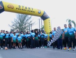 Ratusan pelari antusias ikuti Road To Riau Bhayangkara Run 2026 Polres Dumai