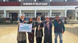 Pelindo Dumai dukung perbaikan lingkungan SDN 017 Buluh Kasap dengan penimbunan tanah