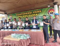 Polres Dumai dan BC tangkap sindikat penyelundup 27 kilo sabu sabu dari Malaysia
