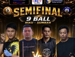 Final Open Turnamen Biliar Riau Sumbar di Sapphire Dumai pertemukan Aran PJB VS Robi Golden Break
