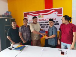 Tim Penjaringan umumkan AKJ Calon Tunggal Ketua KONI Dumai untuk Musorkotlub 2026