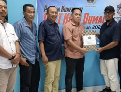 Jelang Konferensi Kota PWI Dumai, Bambang Prayetno ambil formulir daftar calon ketua